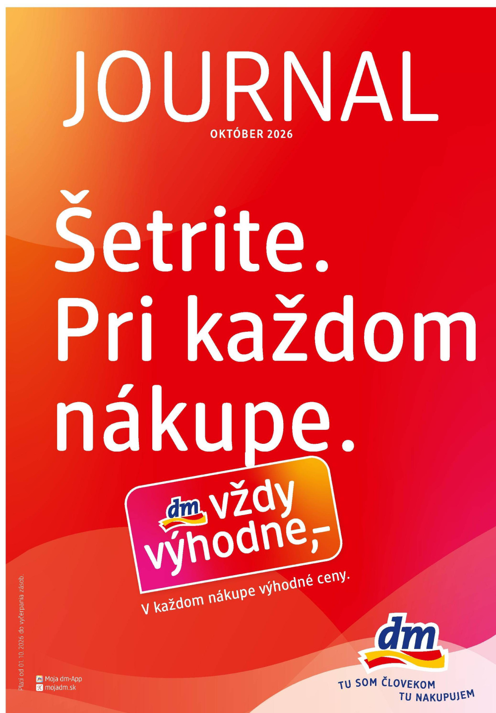 Leták dm drogerie markt Journal, Slovensko - strana 1
