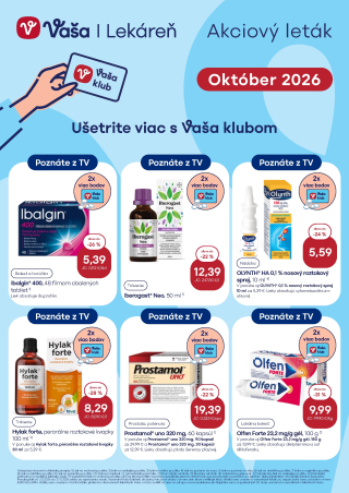 Akční leták Vaša Lekáreň akciový , slovenský