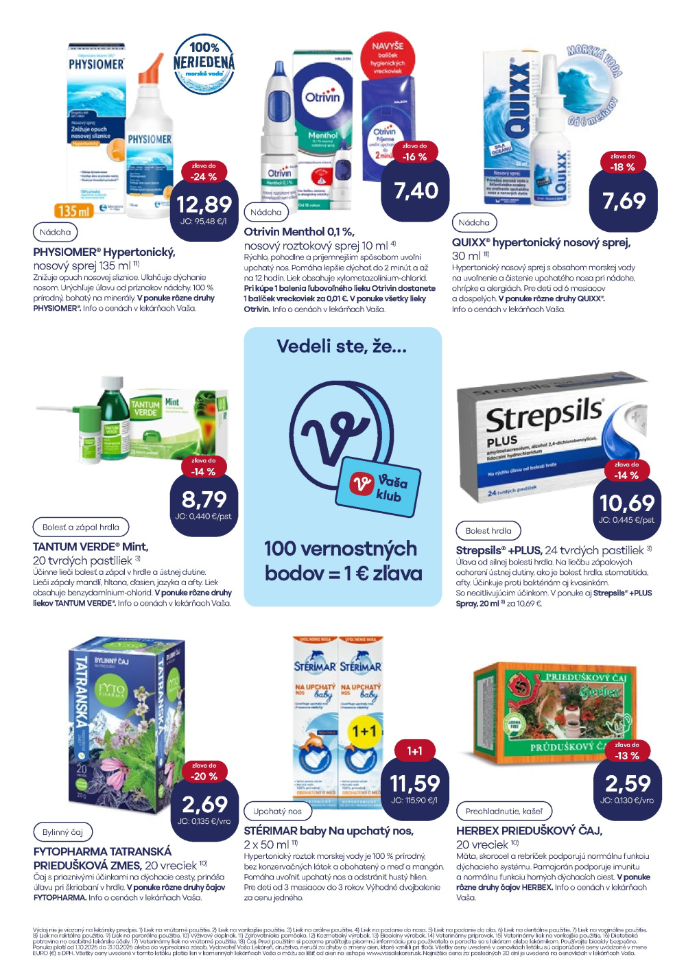 Leták Vaša Lekáreň akciový leták, Slovensko - strana 7