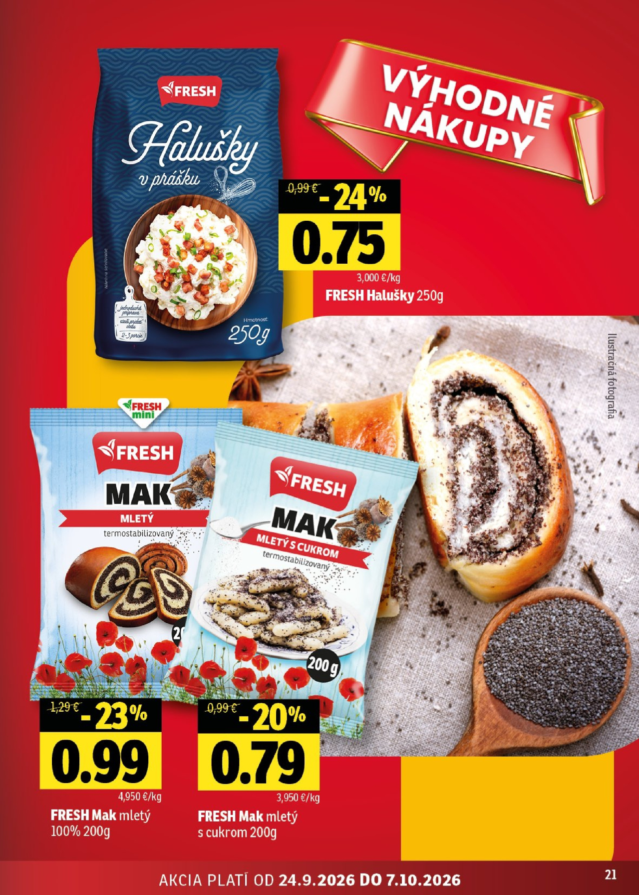 Fresh leták - Stredné a západné Slovensko