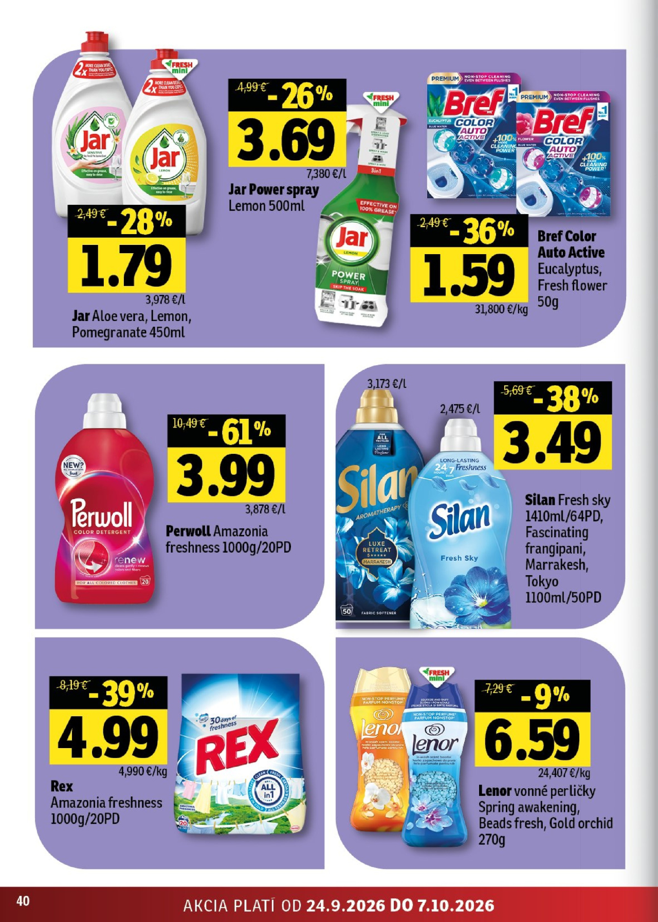 Fresh leták - Stredné a západné Slovensko