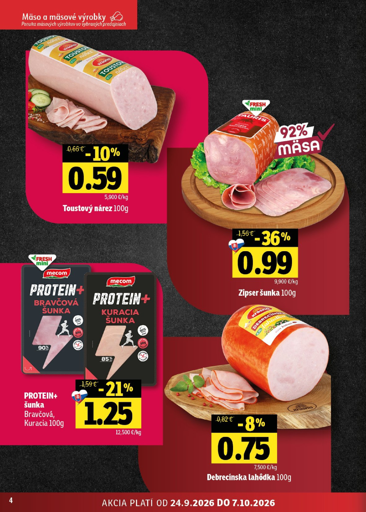 Fresh leták - Stredné a západné Slovensko