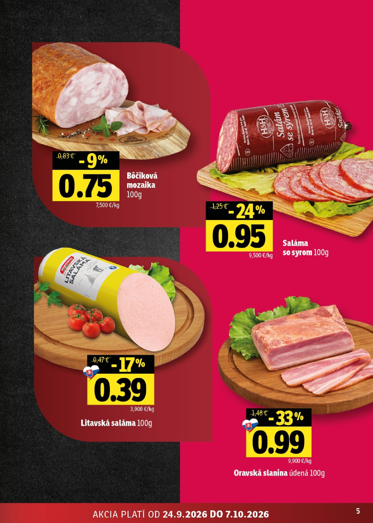 Fresh leták - Stredné a západné Slovensko