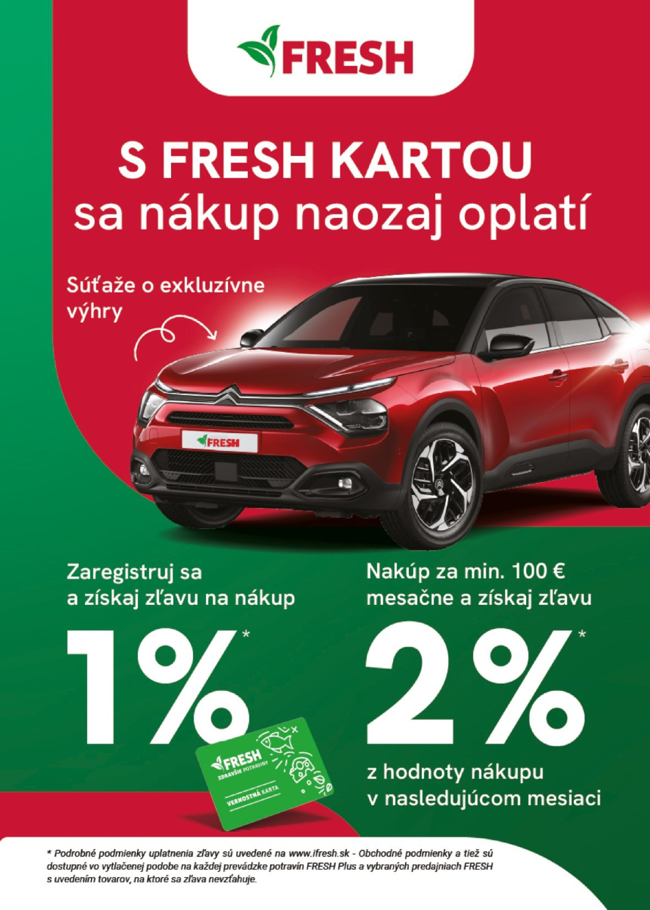 Fresh leták - Stredné a západné Slovensko