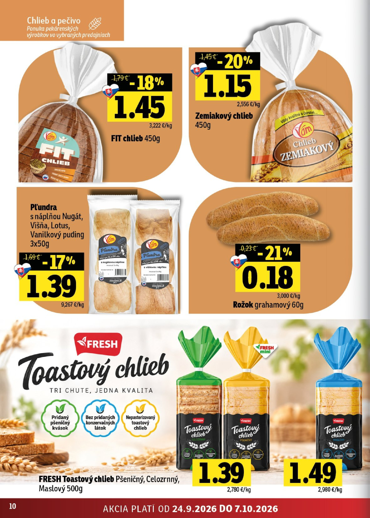 Fresh leták - Východné Slovensko