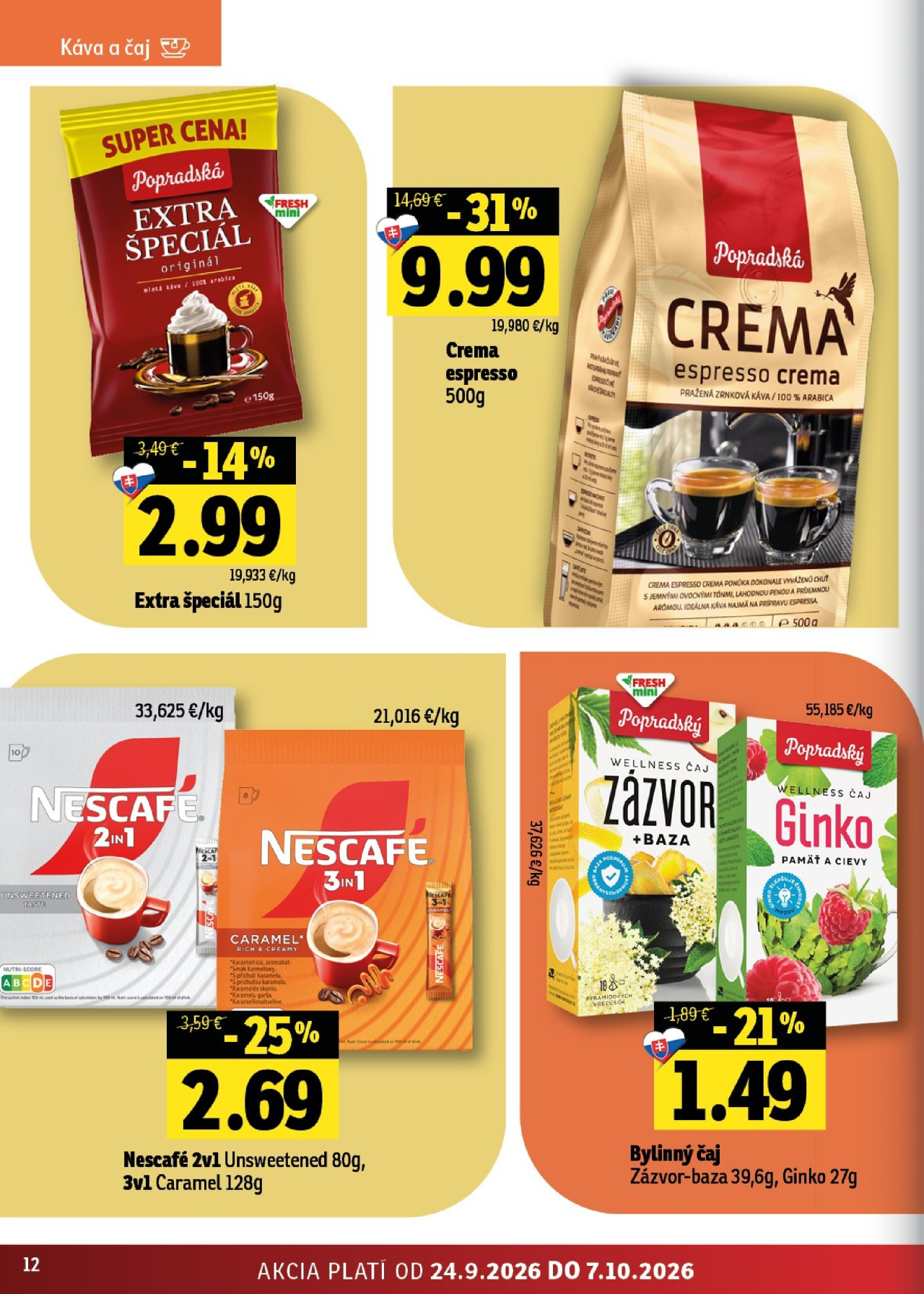 Fresh leták - Východné Slovensko