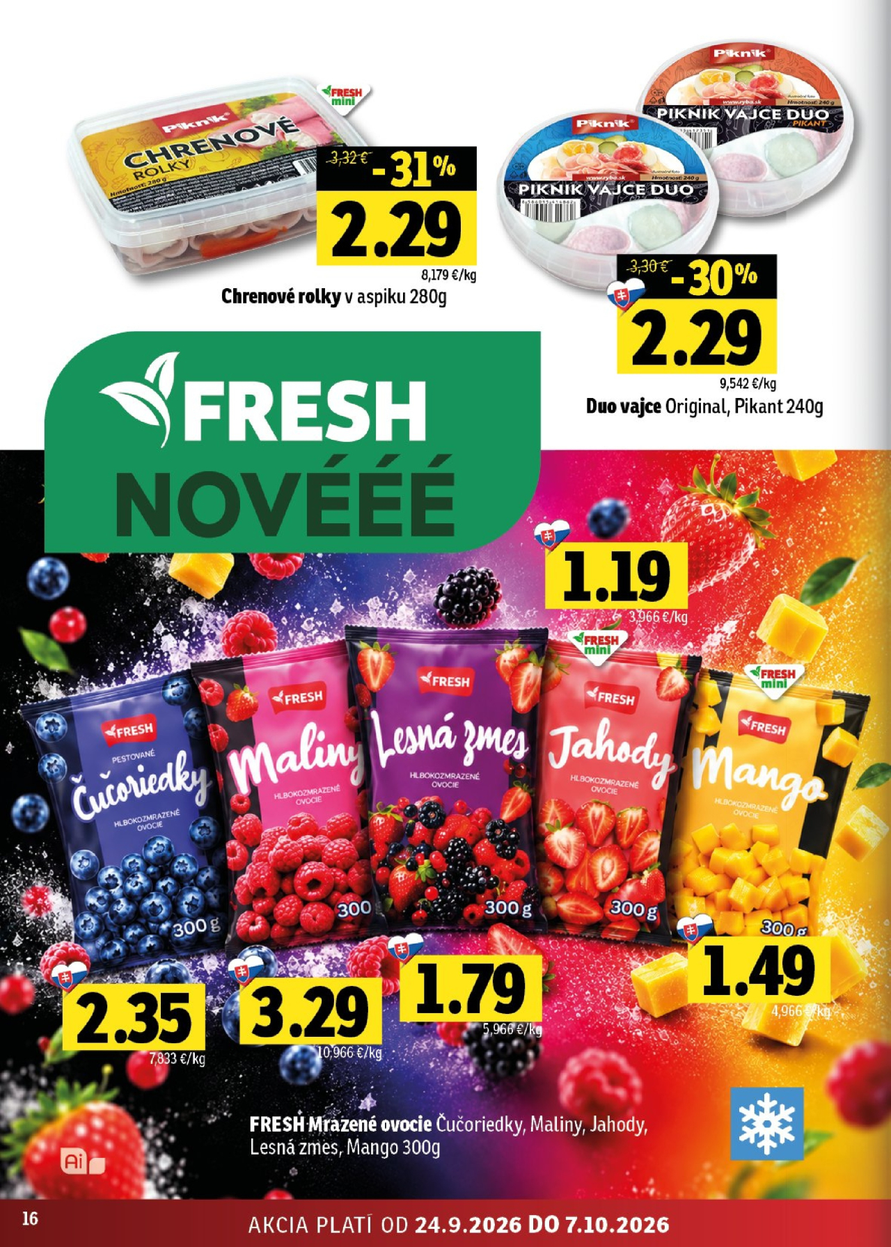 Fresh leták - Východné Slovensko