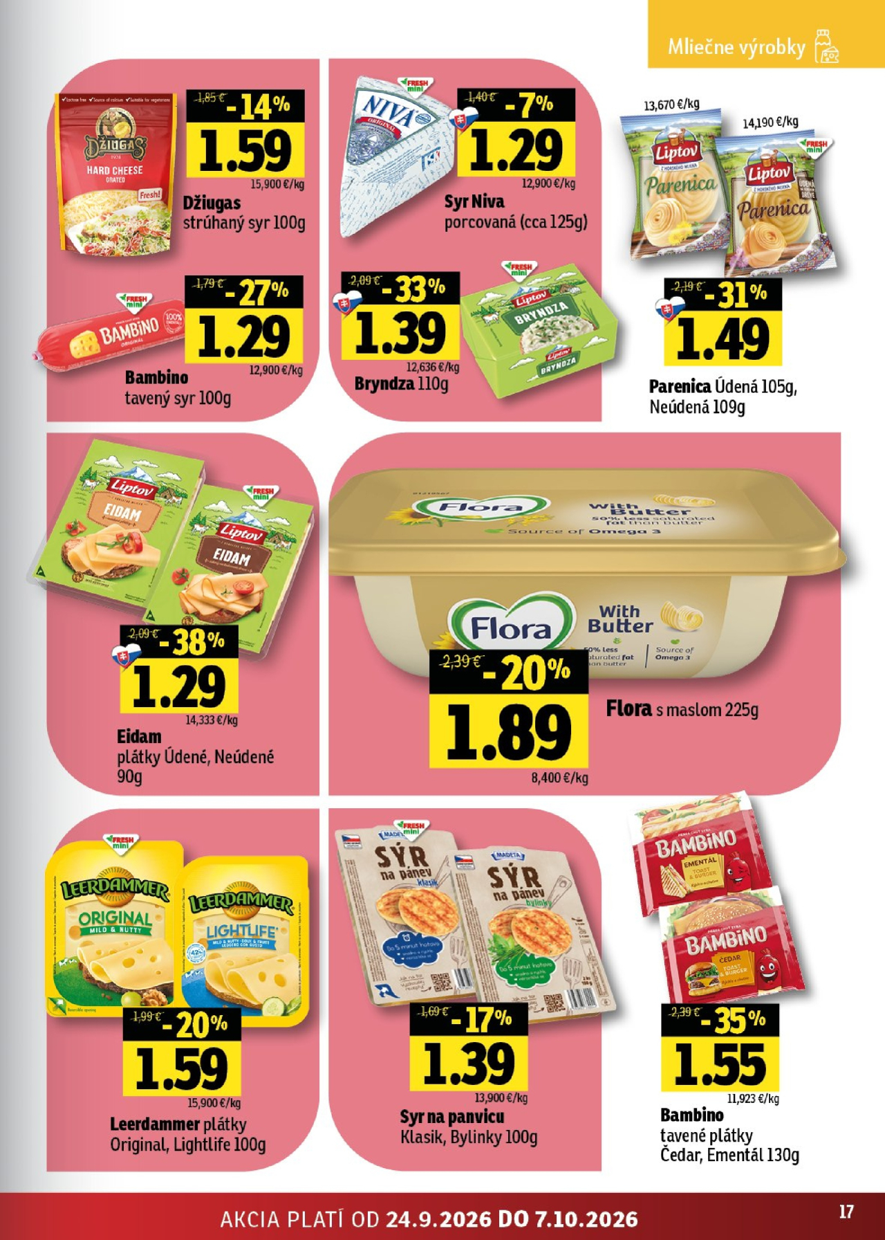 Fresh leták - Východné Slovensko
