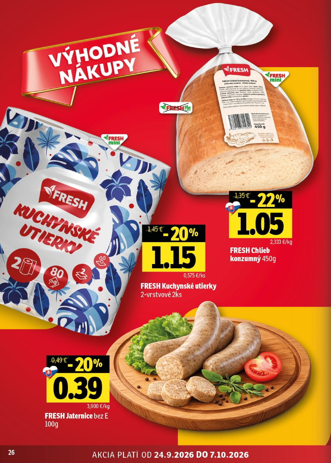 Fresh leták - Východné Slovensko