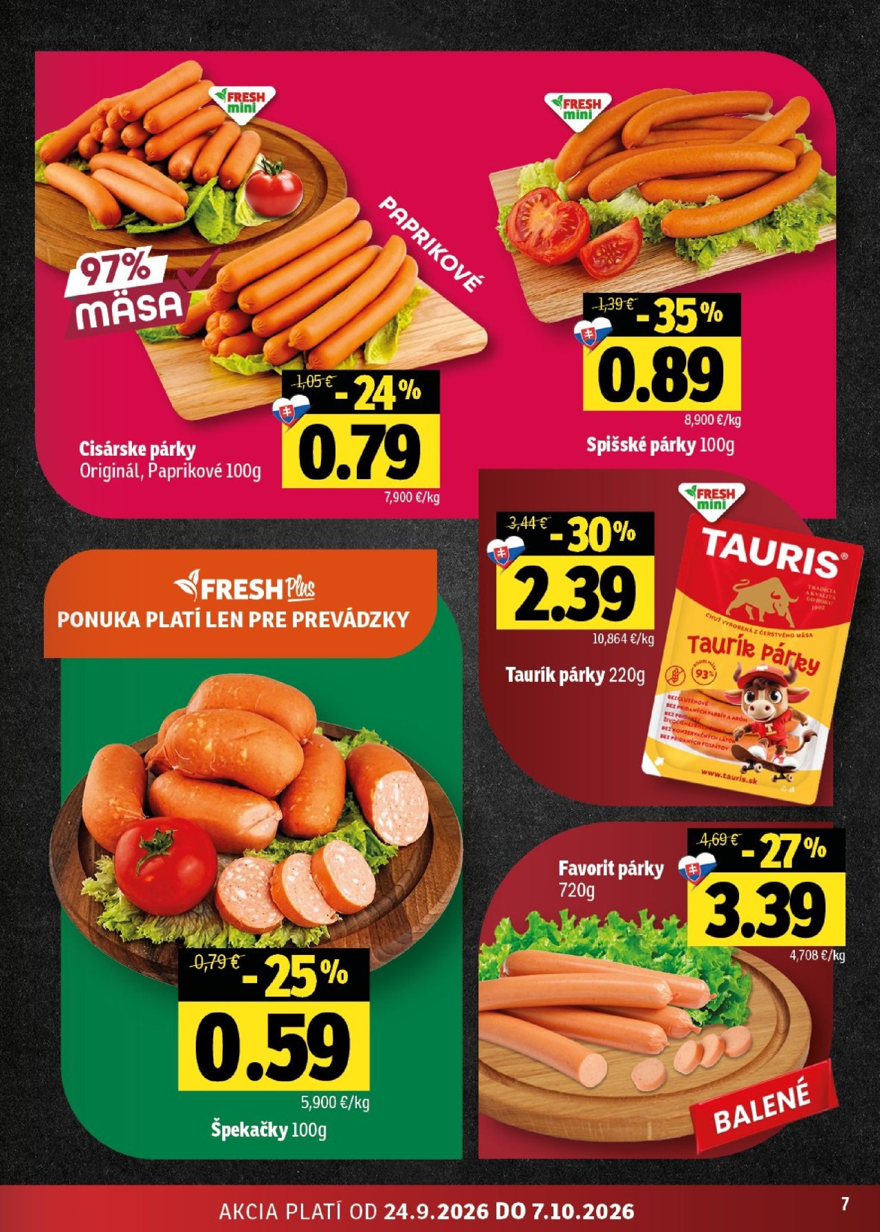 Fresh leták - Východné Slovensko