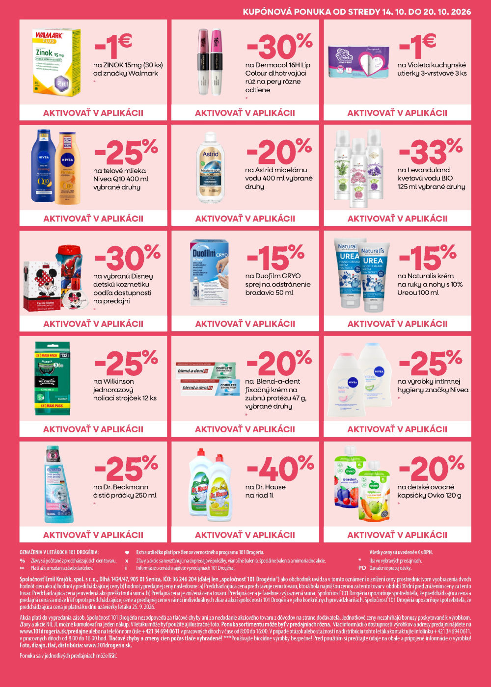 Leták 101 drogerie leták, Slovensko - strana 7