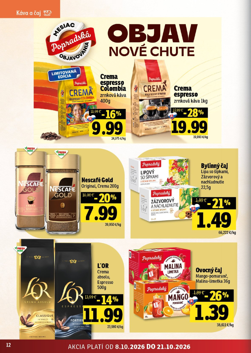 Leták Fresh leták - Východné Slovensko, Slovensko - strana 12
