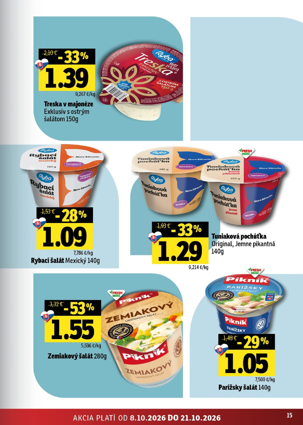 Leták Fresh leták - Východné Slovensko, Slovensko - strana 15