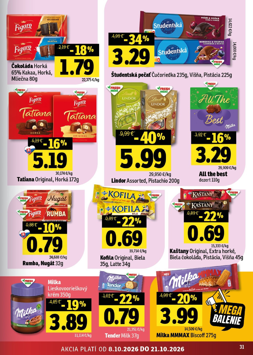 Leták Fresh leták - Východné Slovensko, Slovensko - strana 31