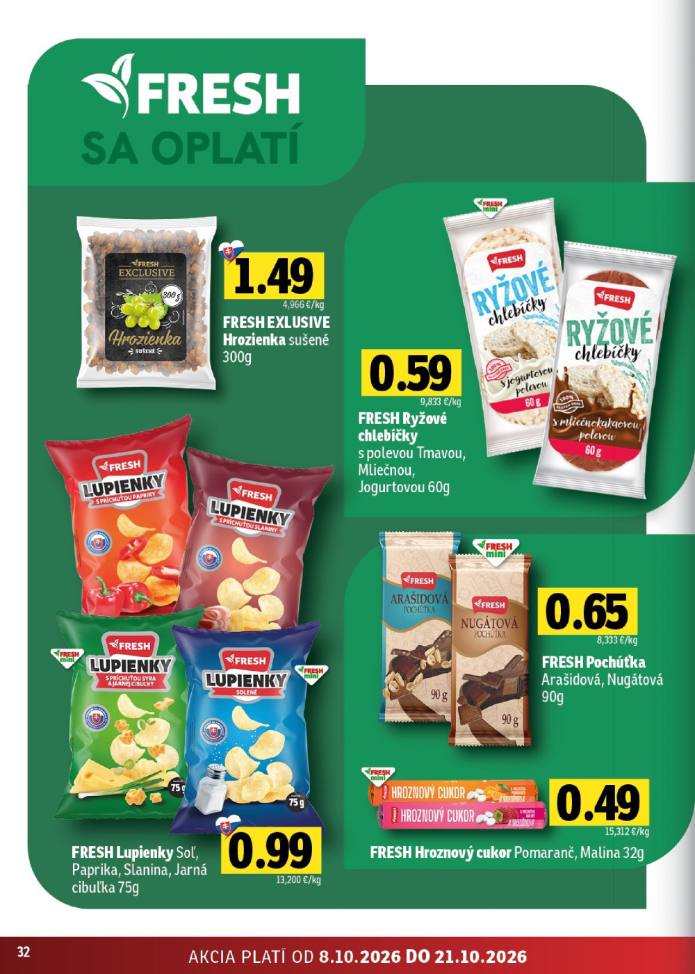 Leták Fresh leták - Východné Slovensko, Slovensko - strana 32