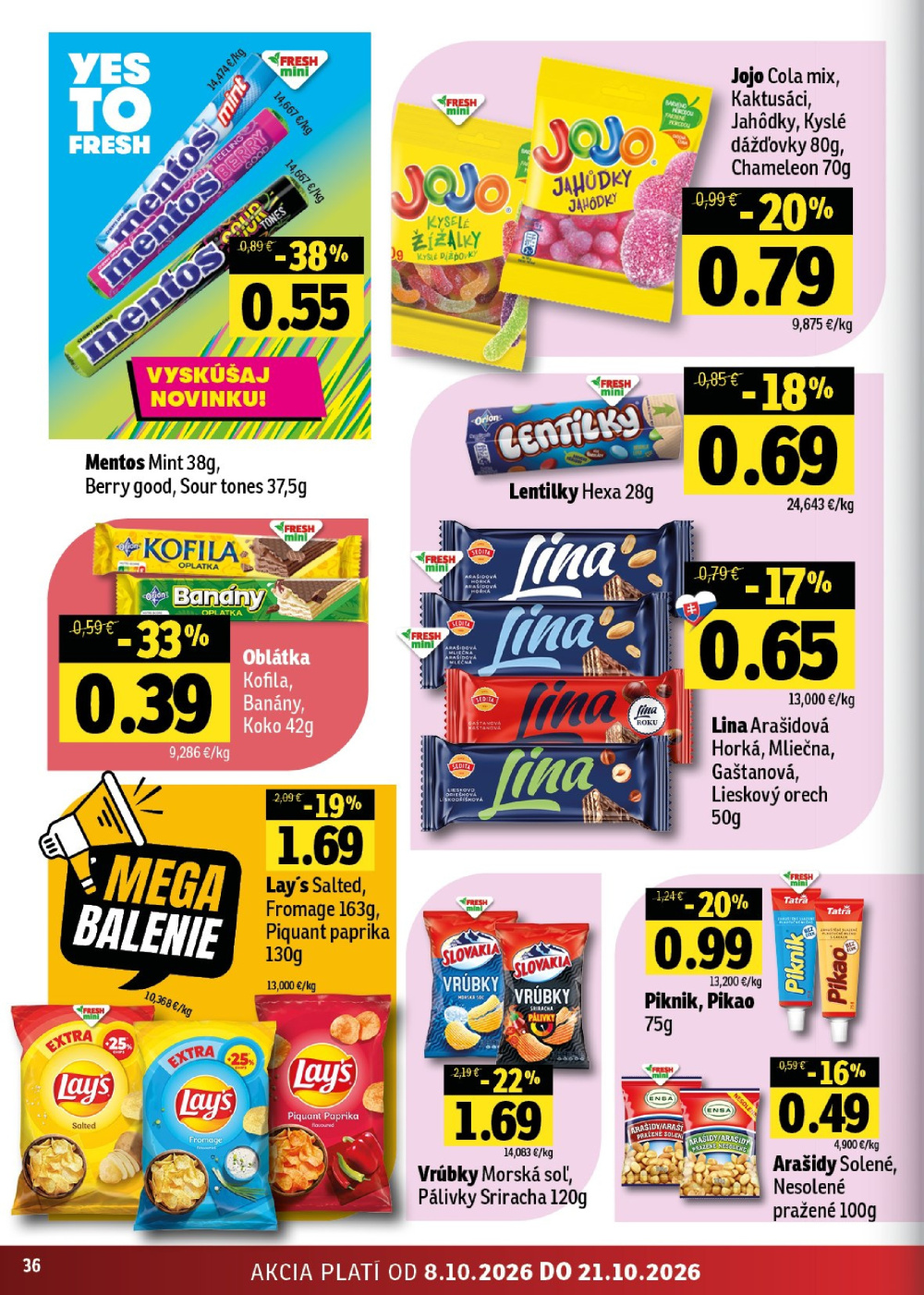 Leták Fresh leták - Východné Slovensko, Slovensko - strana 36