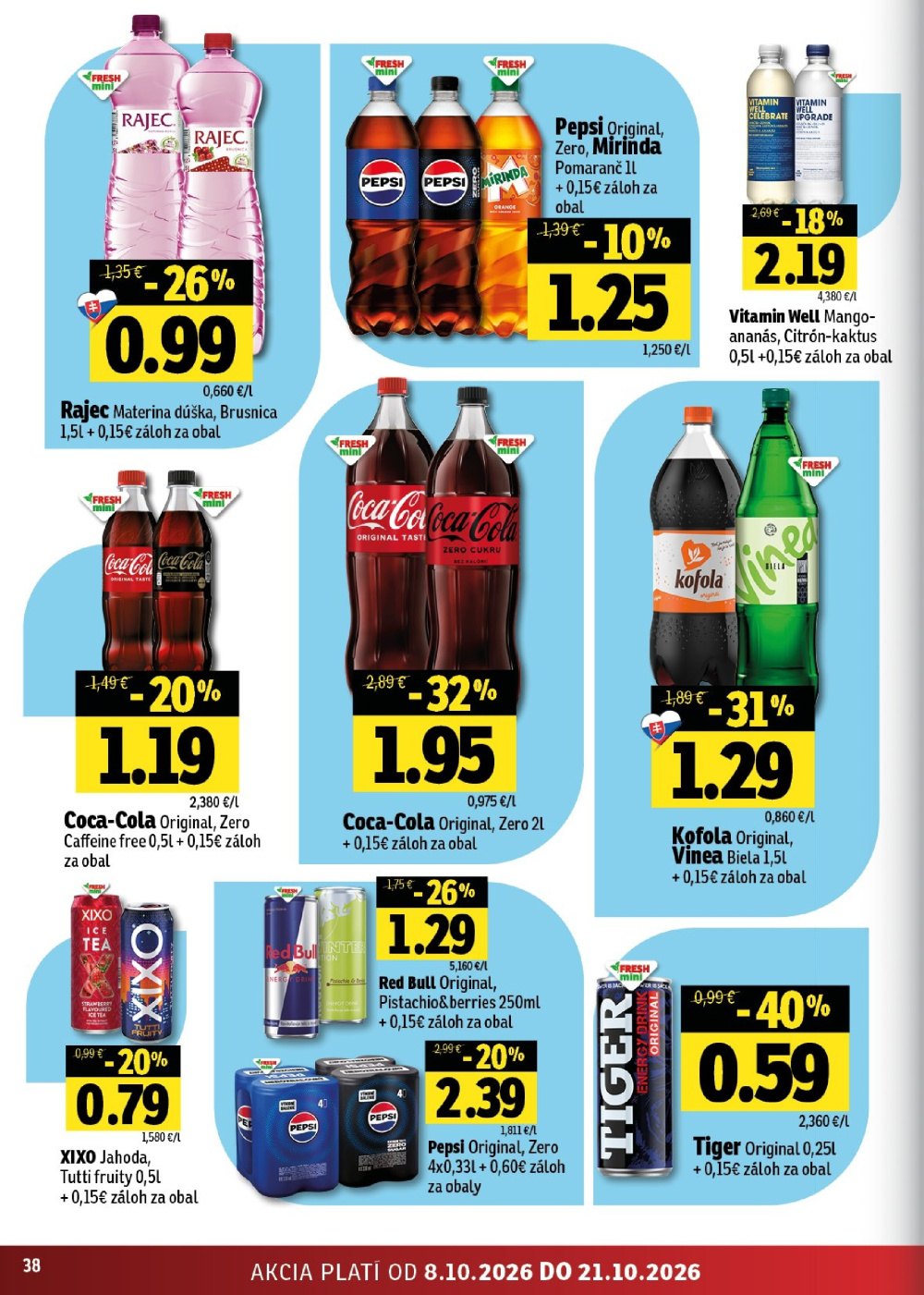 Leták Fresh leták - Východné Slovensko, Slovensko - strana 38