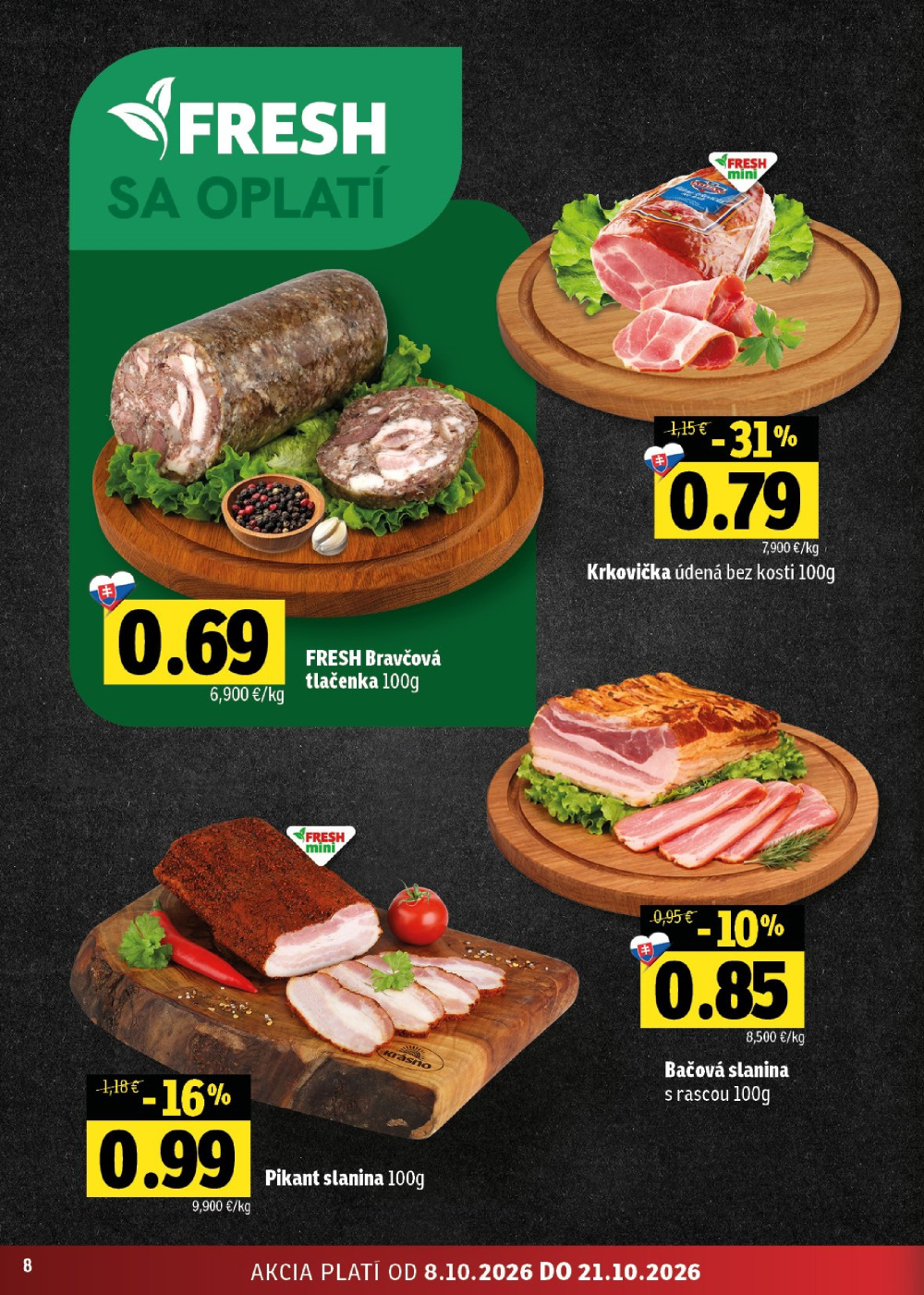 Leták Fresh leták - Východné Slovensko, Slovensko - strana 8
