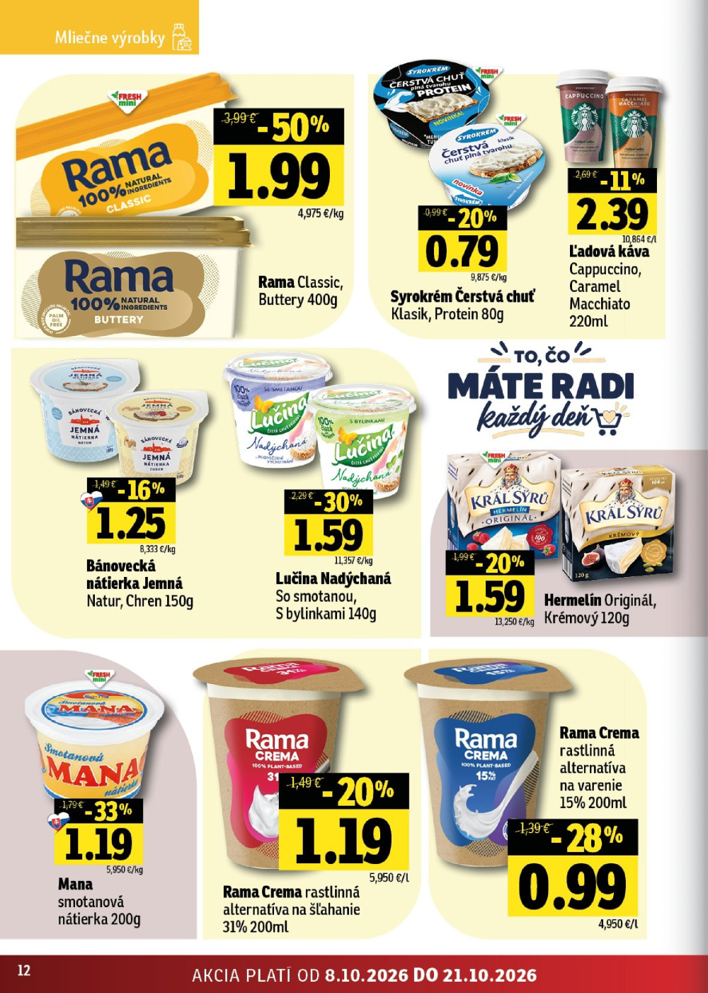 Leták Fresh leták - Stredné a západné Slovensko, Slovensko - strana 12
