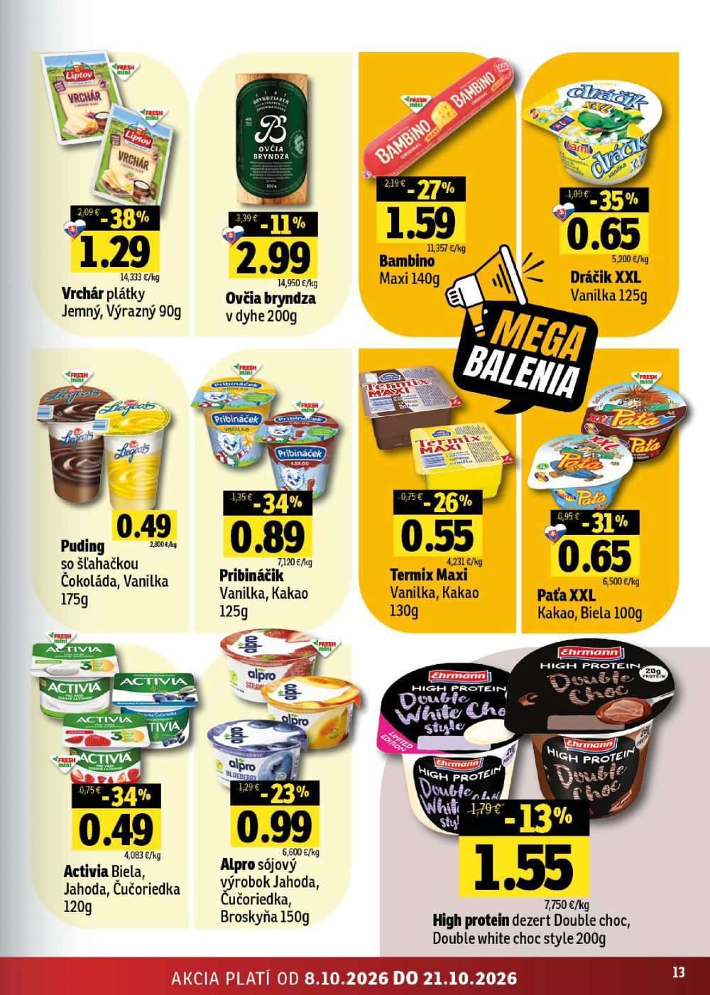 Leták Fresh leták - Stredné a západné Slovensko, Slovensko - strana 13