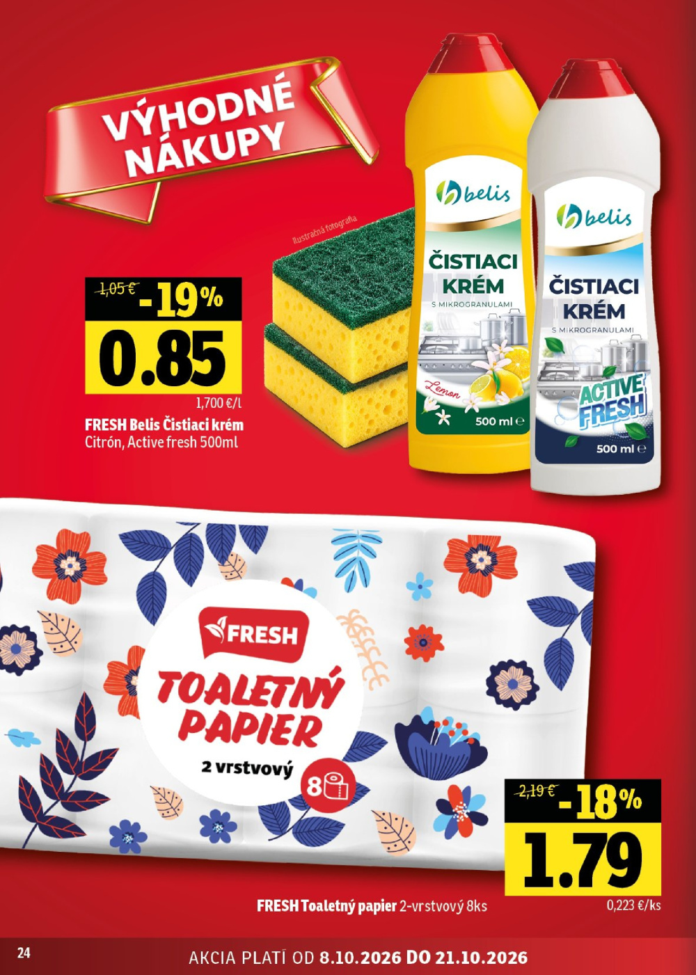 Leták Fresh leták - Stredné a západné Slovensko, Slovensko - strana 24