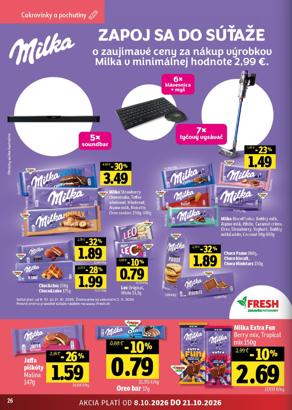 Leták Fresh leták - Stredné a západné Slovensko, Slovensko - strana 26