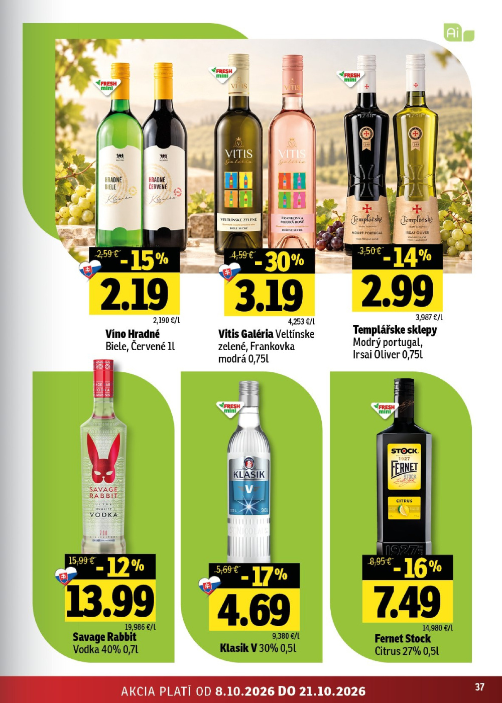 Leták Fresh leták - Stredné a západné Slovensko, Slovensko - strana 37