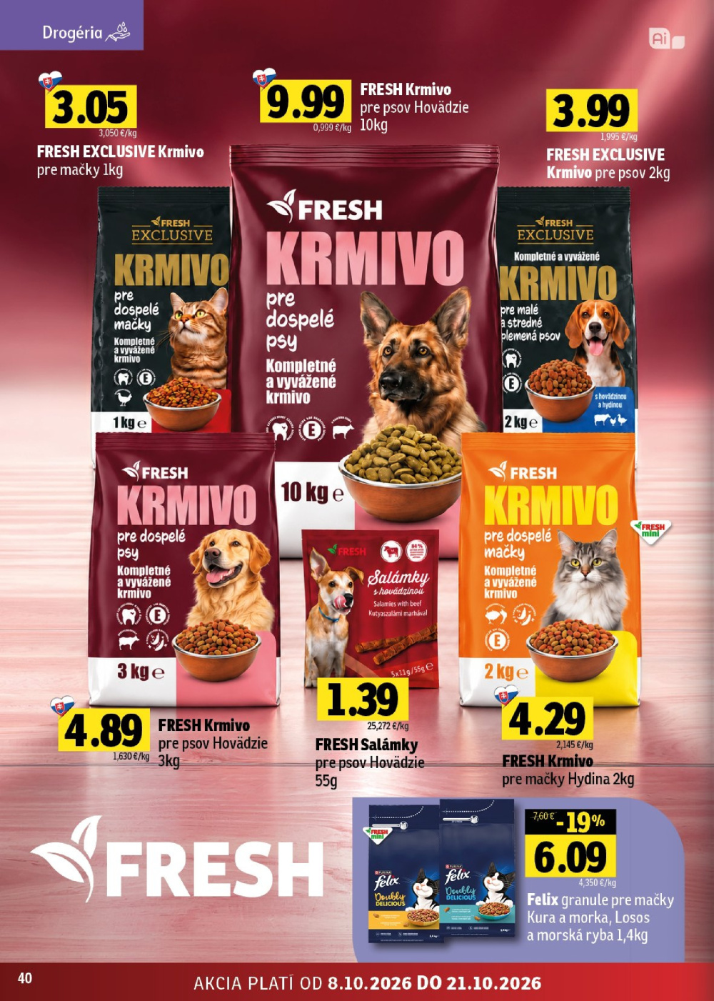 Leták Fresh leták - Stredné a západné Slovensko, Slovensko - strana 40