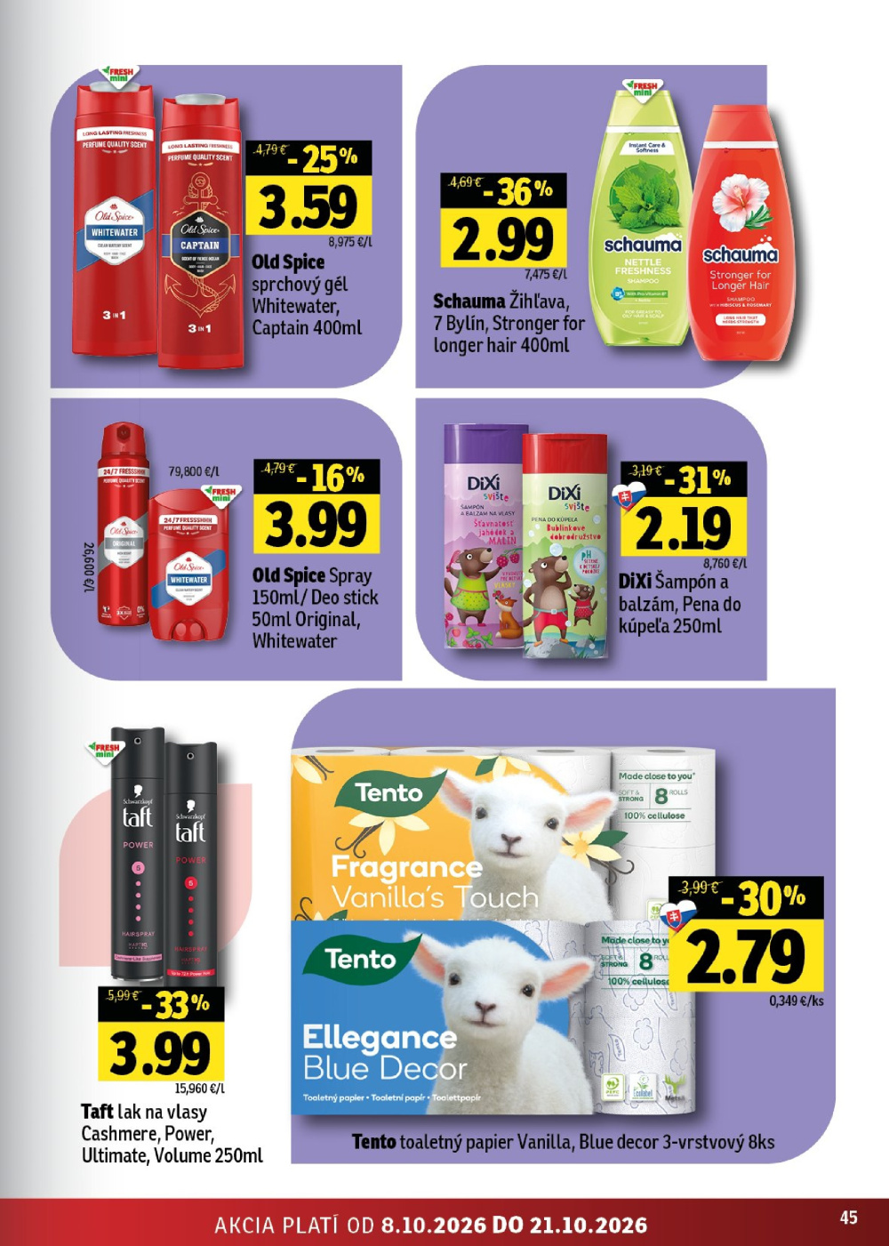 Leták Fresh leták - Stredné a západné Slovensko, Slovensko - strana 45