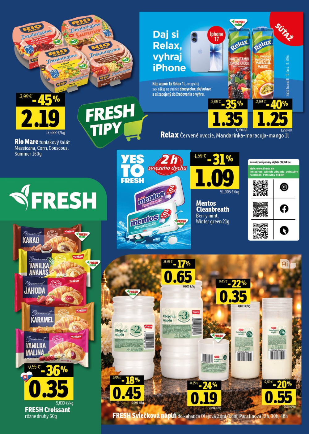 Leták Fresh leták - Stredné a západné Slovensko, Slovensko - strana 48