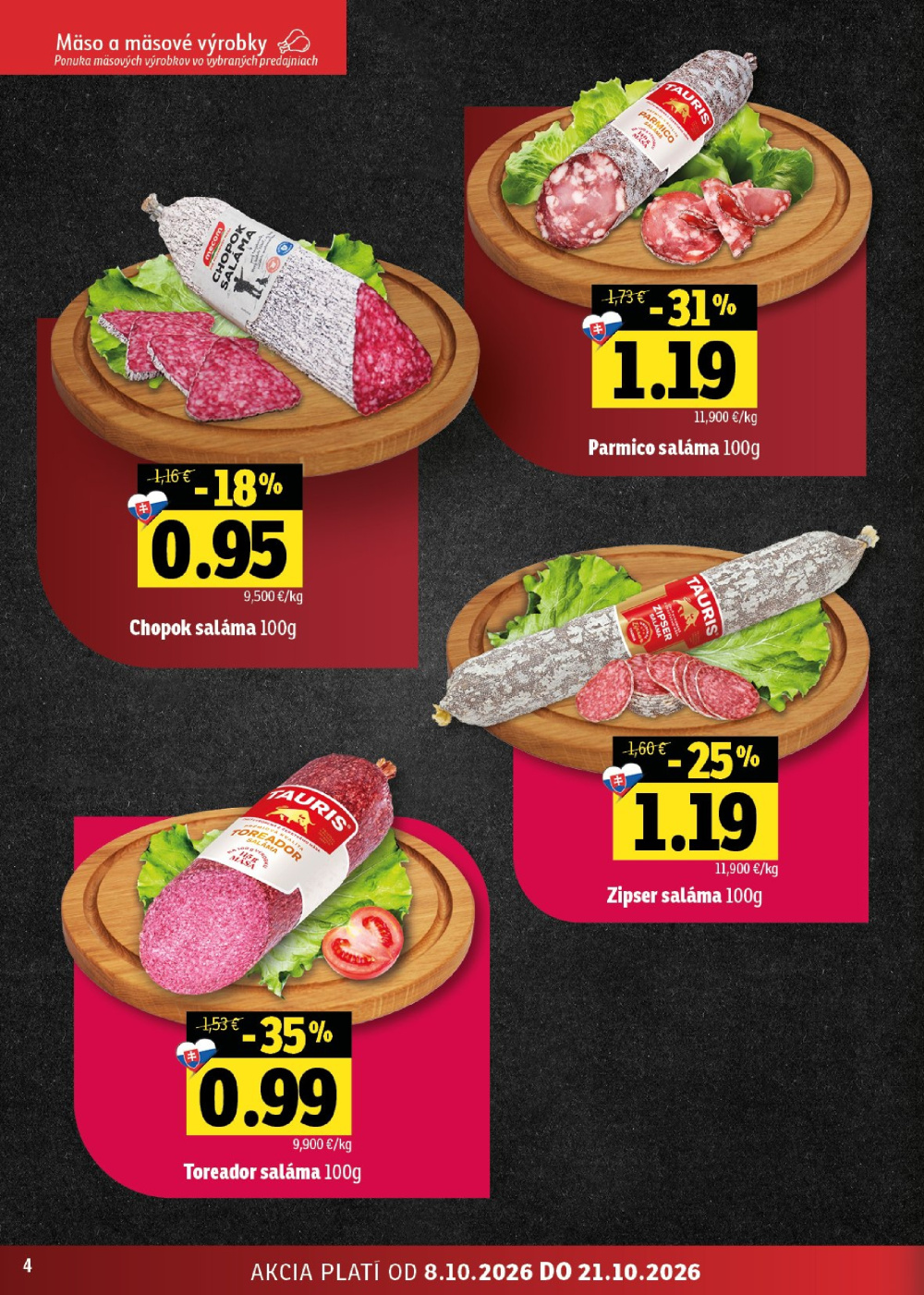 Leták Fresh leták - Stredné a západné Slovensko, Slovensko - strana 4