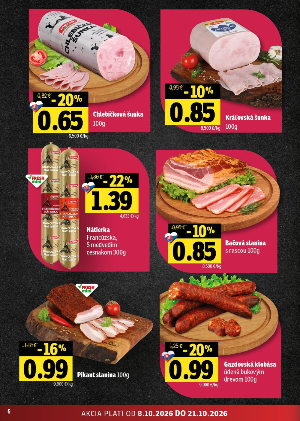 Leták Fresh leták - Stredné a západné Slovensko, Slovensko - strana 6