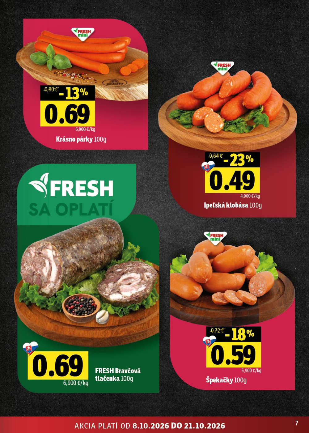 Leták Fresh leták - Stredné a západné Slovensko, Slovensko - strana 7