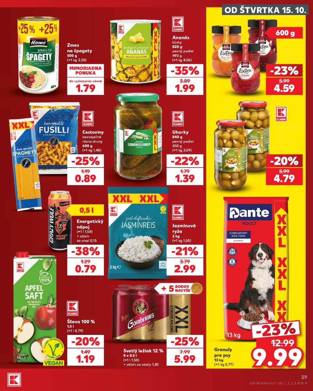 Leták Kaufland leták Čadca, Slovensko - strana 39
