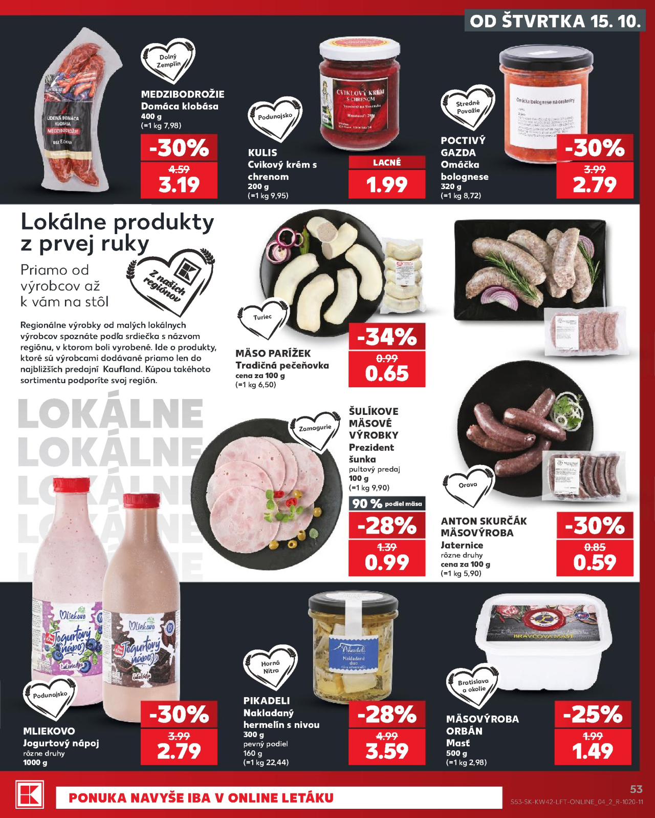 Kaufland leták Bratislava - Púchovská ulica