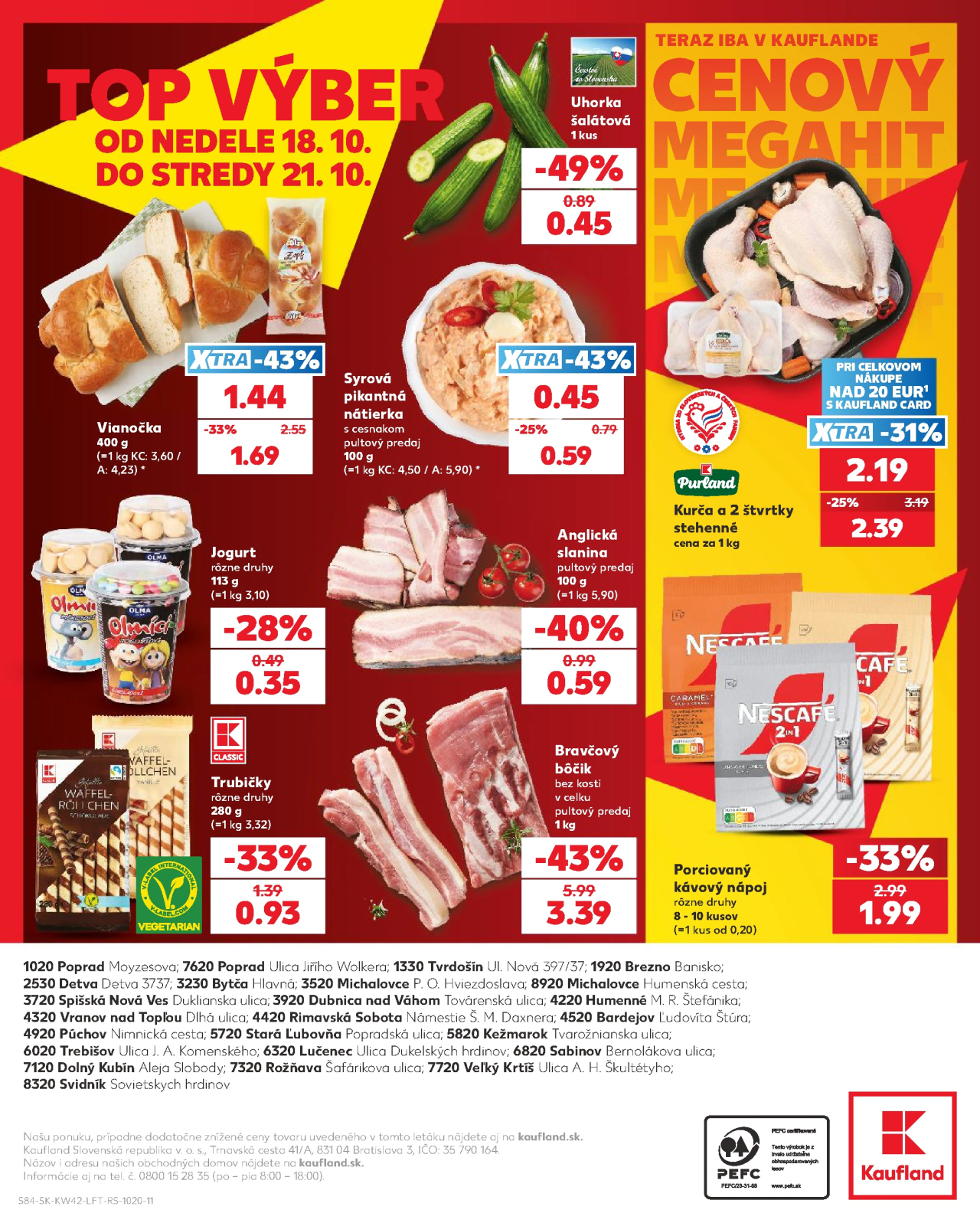 Kaufland leták Michalovce - Humenská cesta