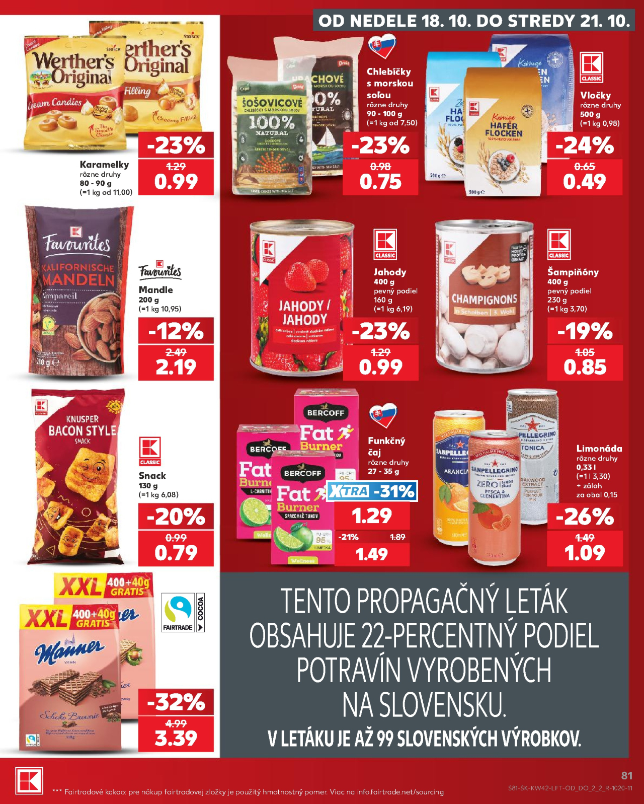 Kaufland leták Michalovce - P.O. Hviezdoslava