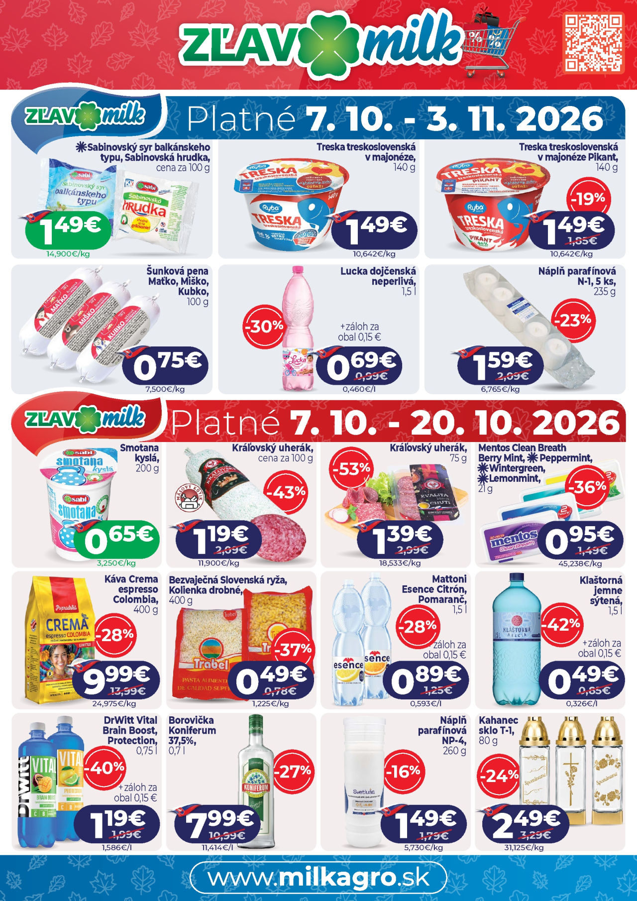 MILK-AGRO leták - Zľavomilk