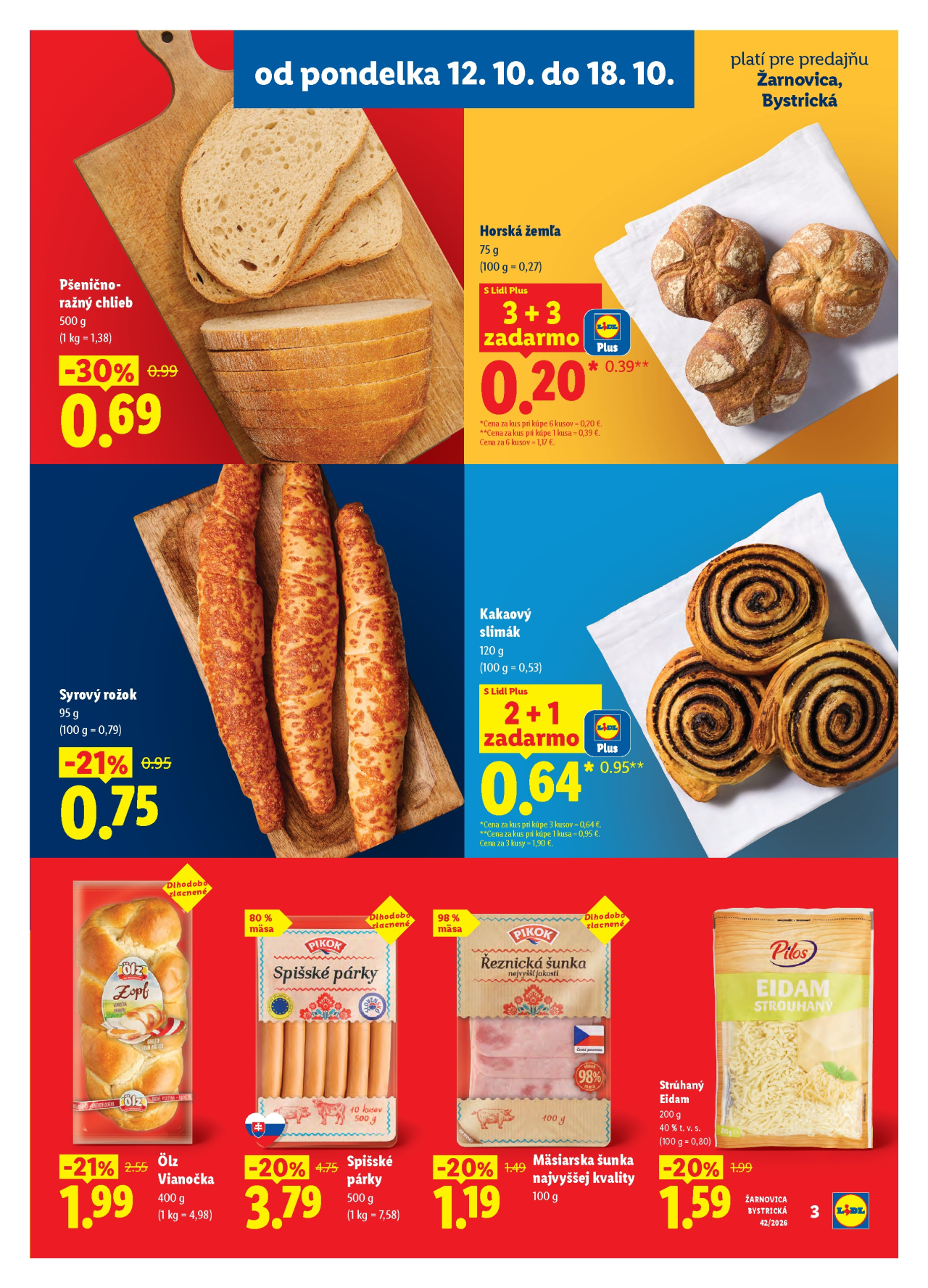 Lidl leták - Nová predajňa - Žarnovica, Bystrická