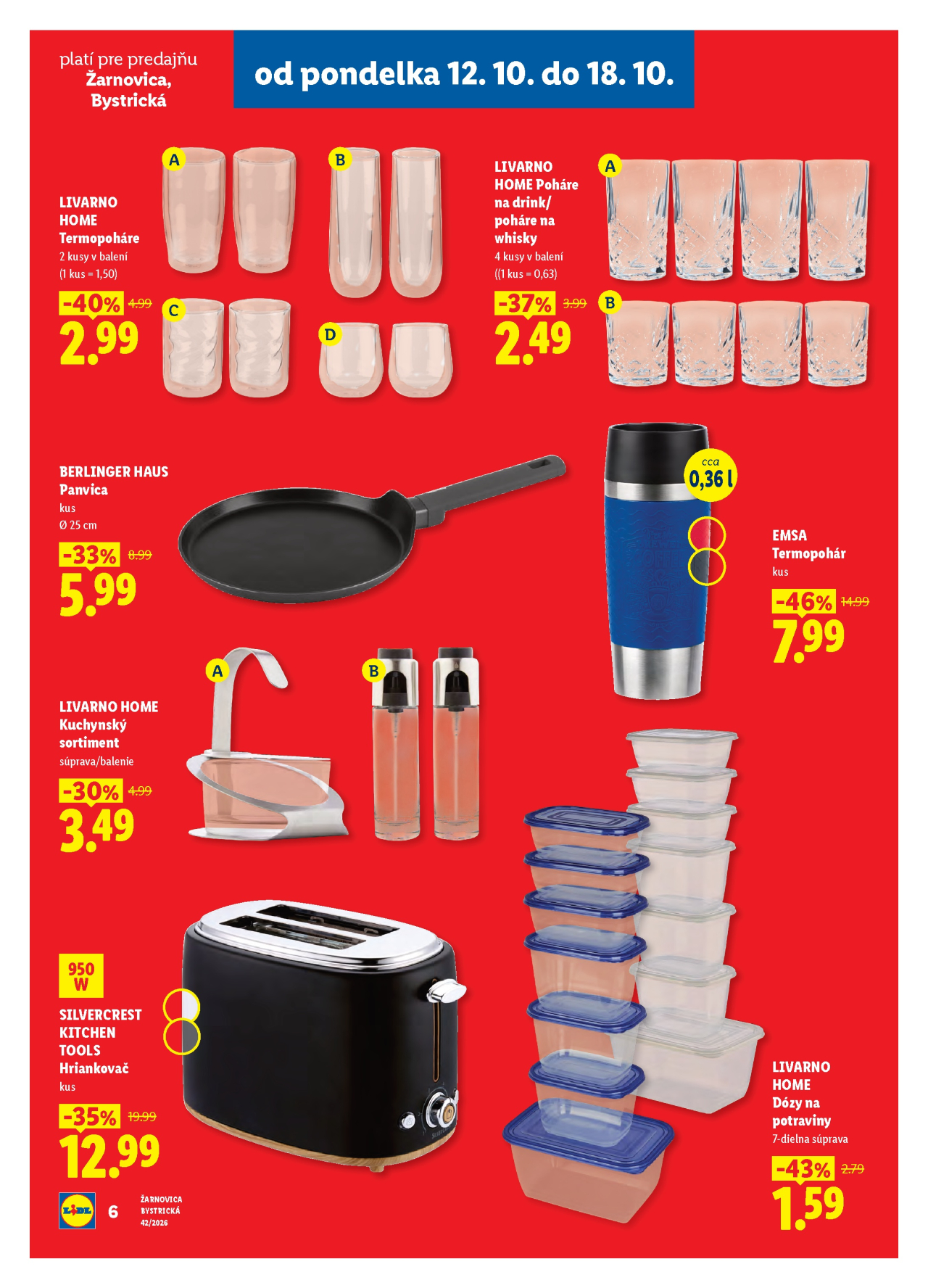 Lidl leták - Nová predajňa - Žarnovica, Bystrická