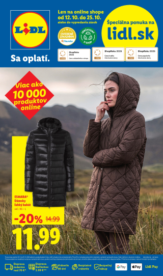 Akční leták Lidl-shop magazín, slovenský