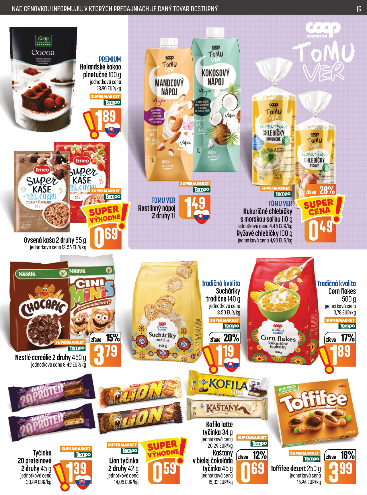Coop Jednota noviny - Potraviny
