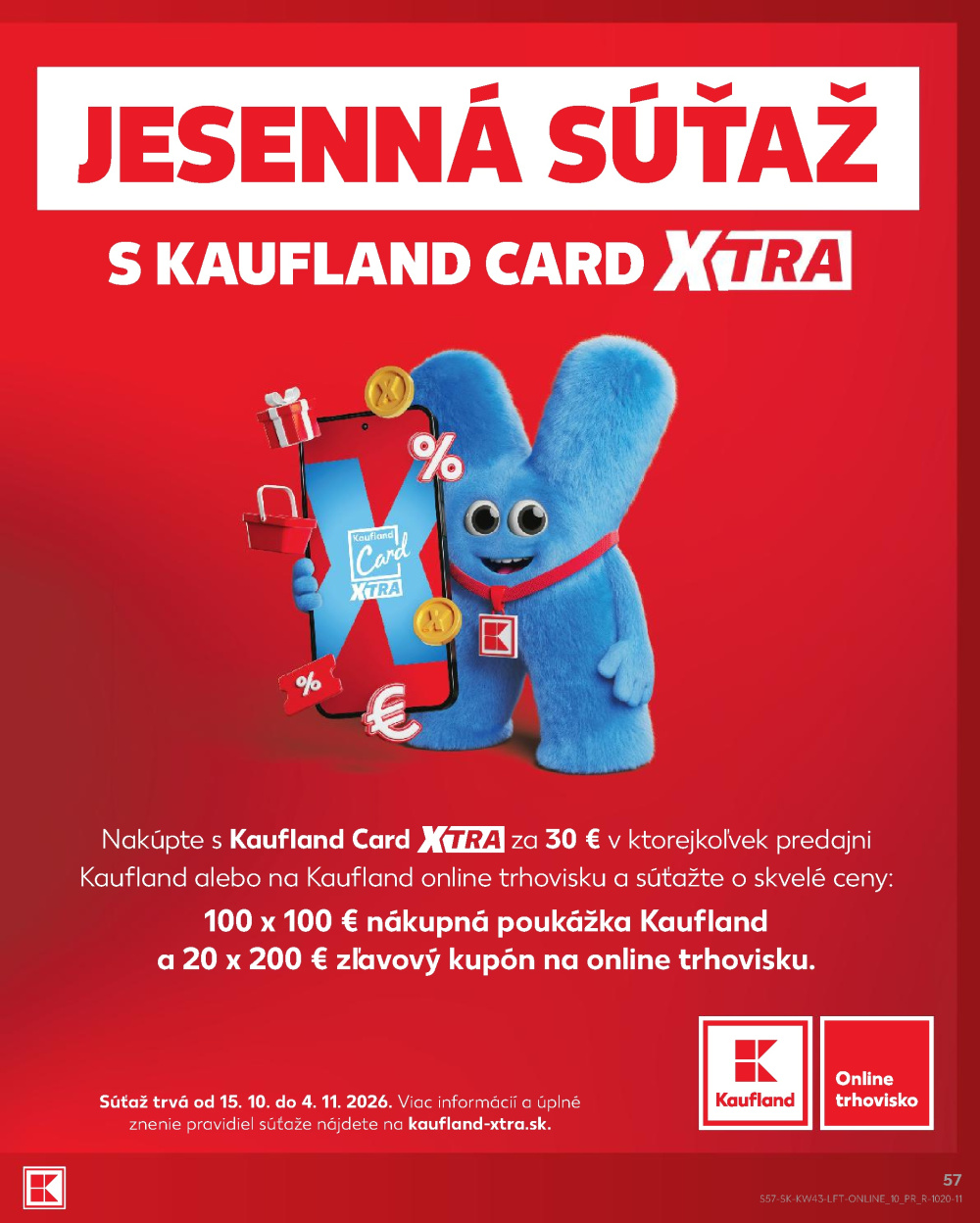 Leták Kaufland leták Zlaté Moravce, Slovensko - strana 57