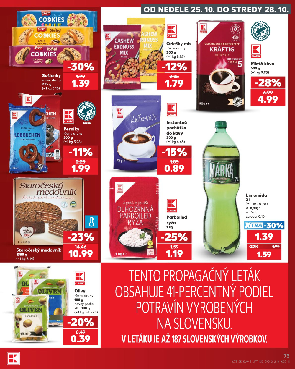 Leták Kaufland leták Zlaté Moravce, Slovensko - strana 73