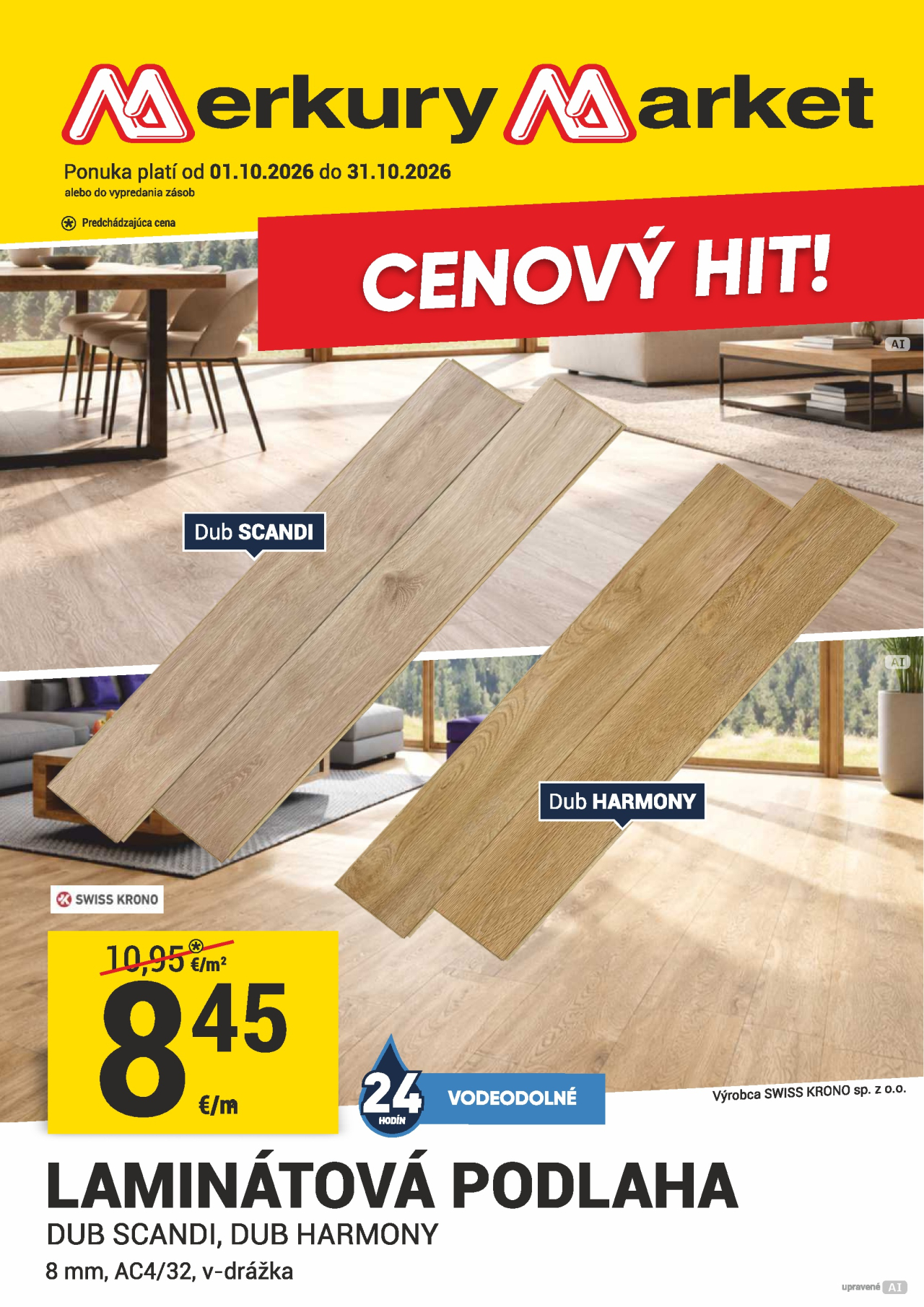 Merkury Market leták - Laminátová podlaha