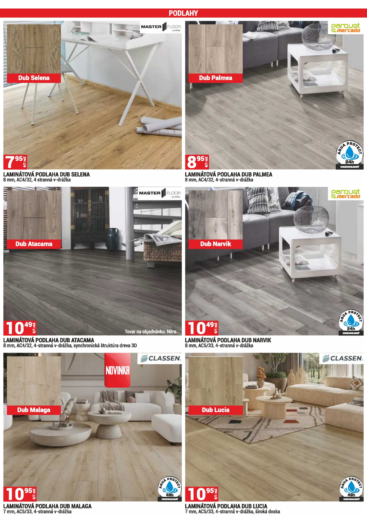 Merkury Market leták - Laminátová podlaha