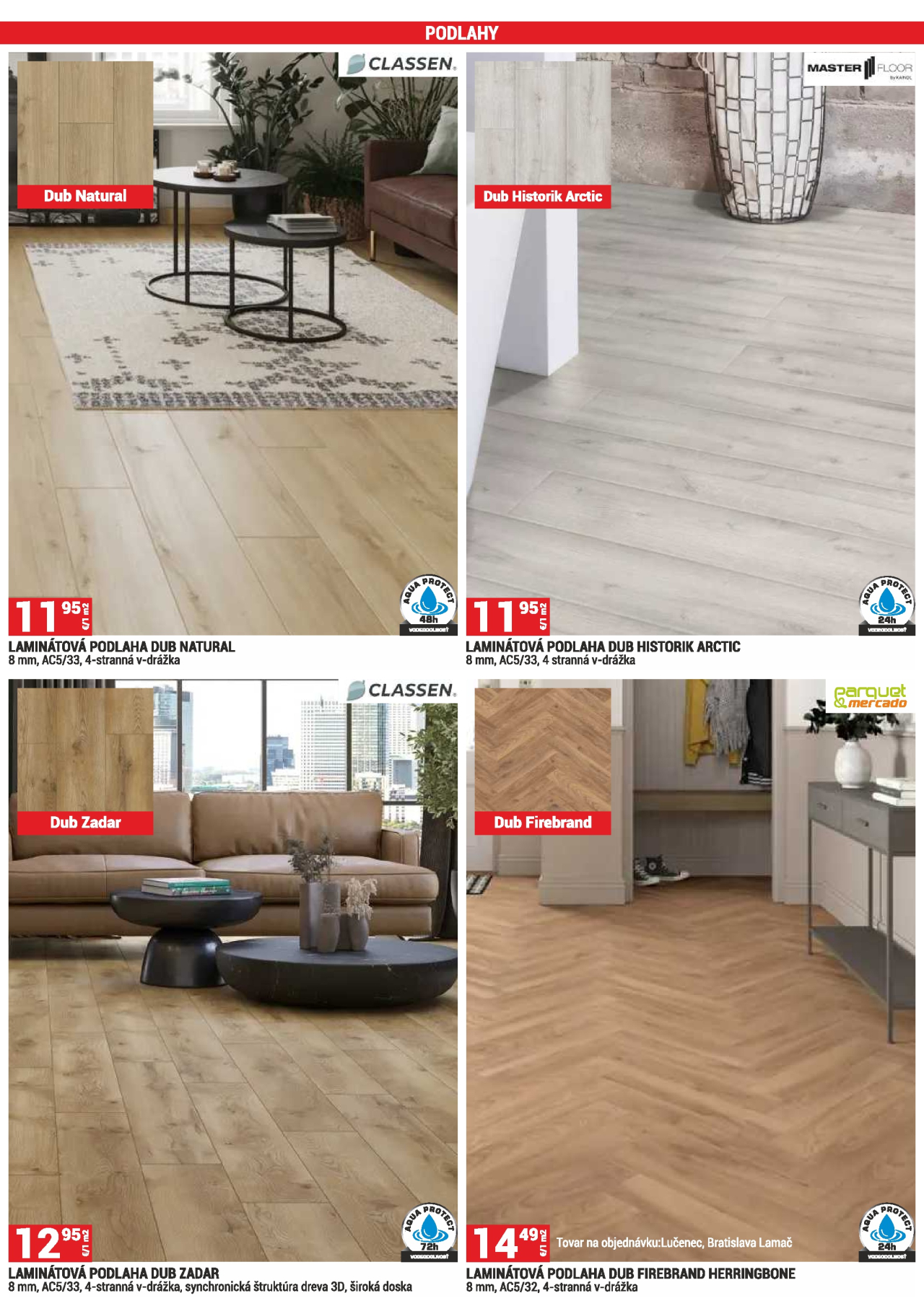 Merkury Market leták - Laminátová podlaha