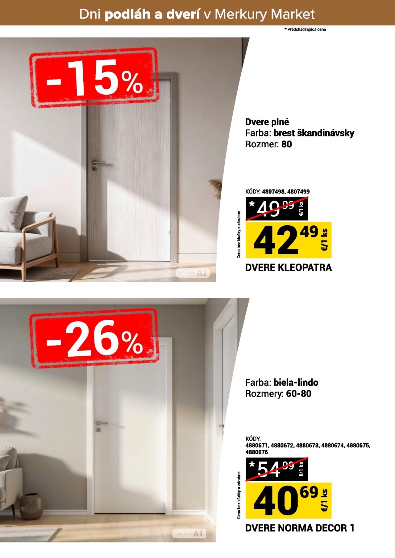 Merkury Market leták - Dni podláh a dverí