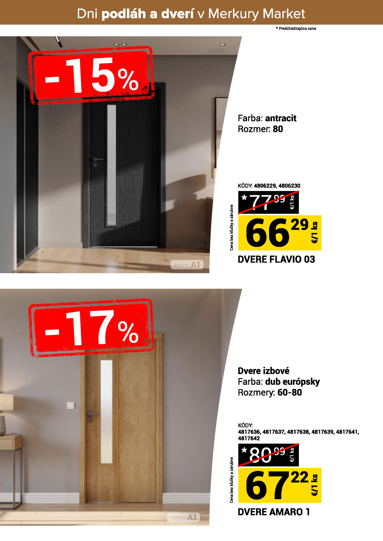 Merkury Market leták - Dni podláh a dverí