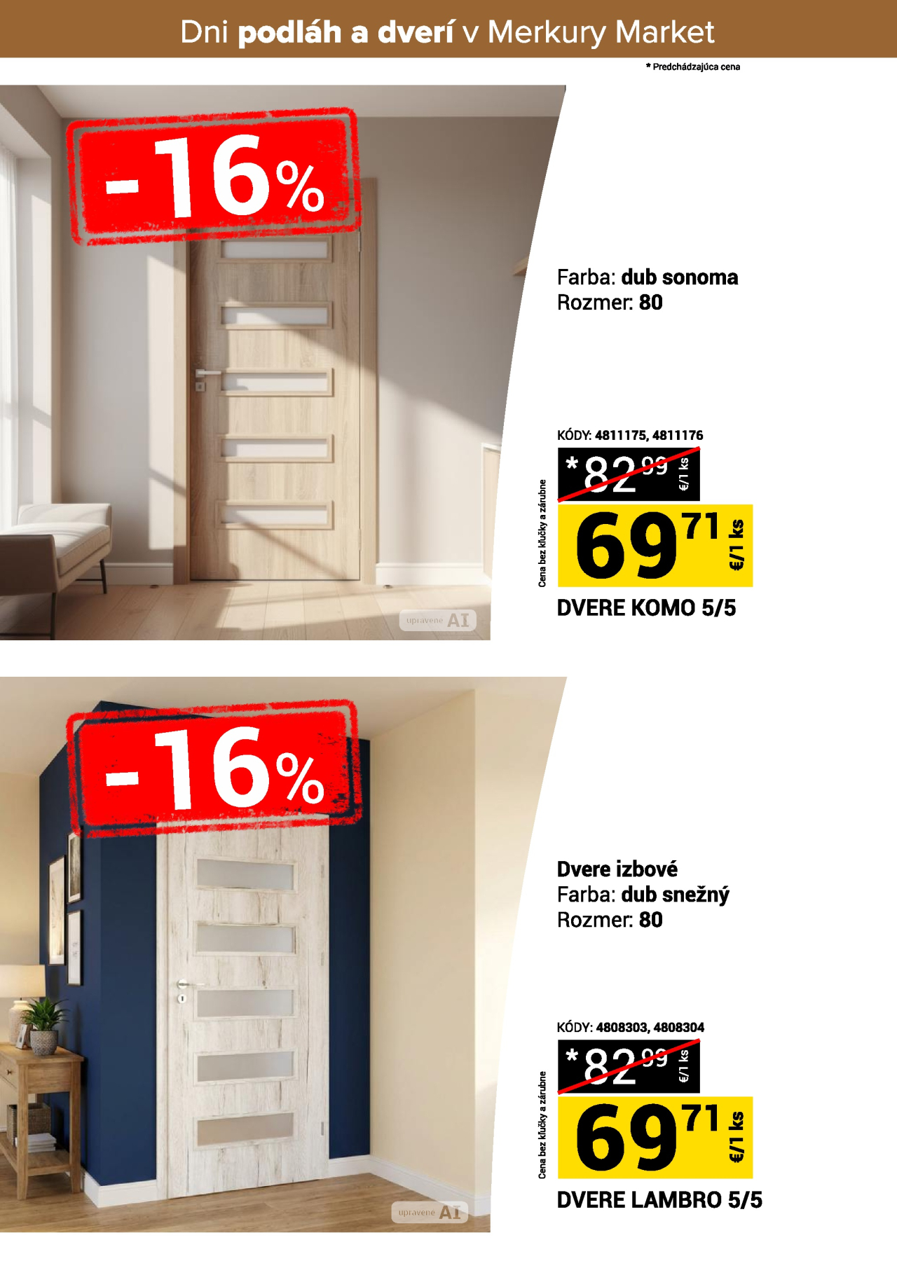 Merkury Market leták - Dni podláh a dverí
